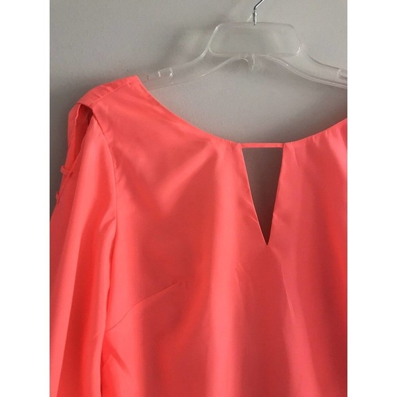 Ark & Co | Cutout Mini Dress Size S Pink 3/4 Puff Sleeves Open Back - Picture 7 of 12